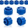 Syringe Caps - Luer Lock, Blue, Easy Tip Cap for Feeding Tubes